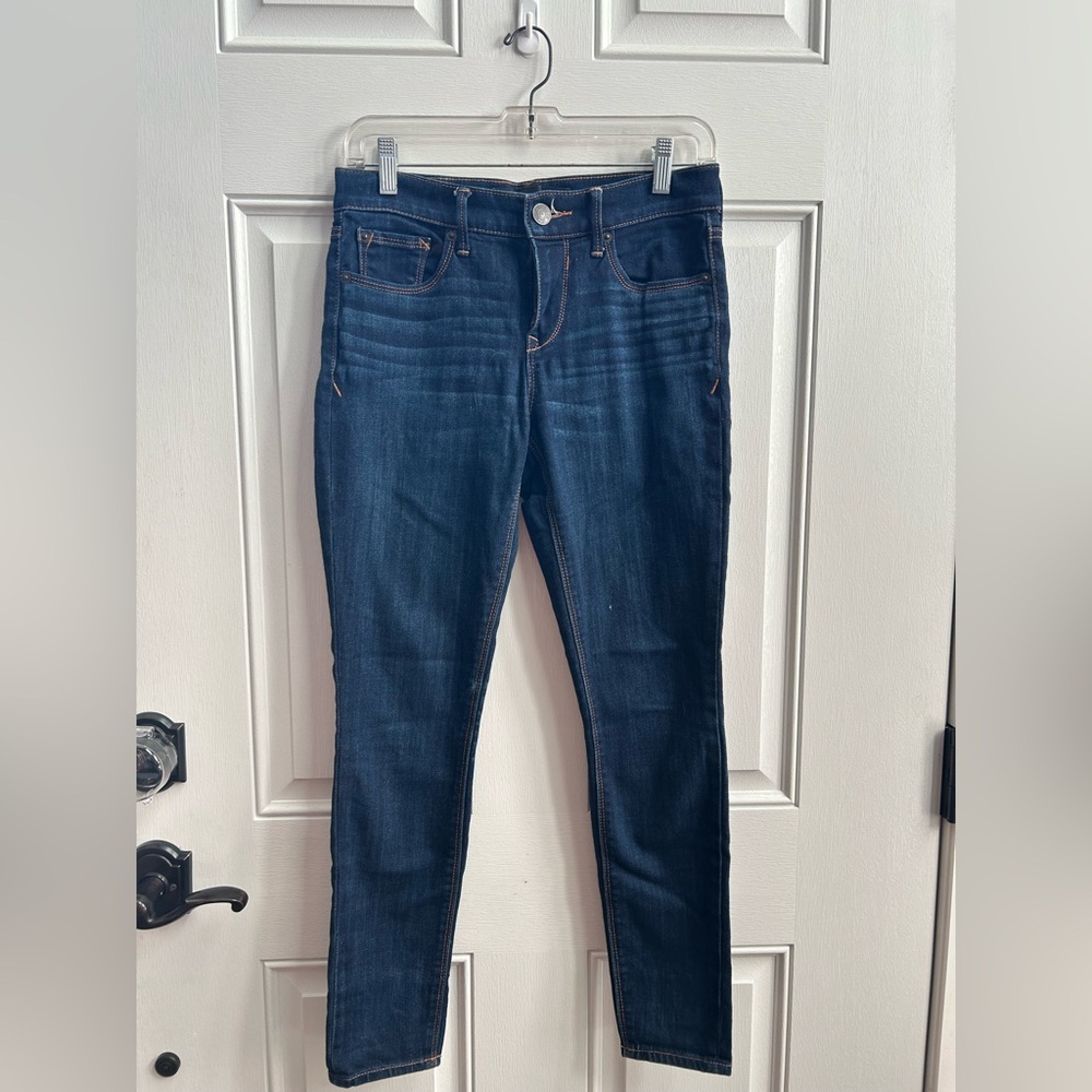Express Dark Blue Mid-Rise Women's Jeggings
